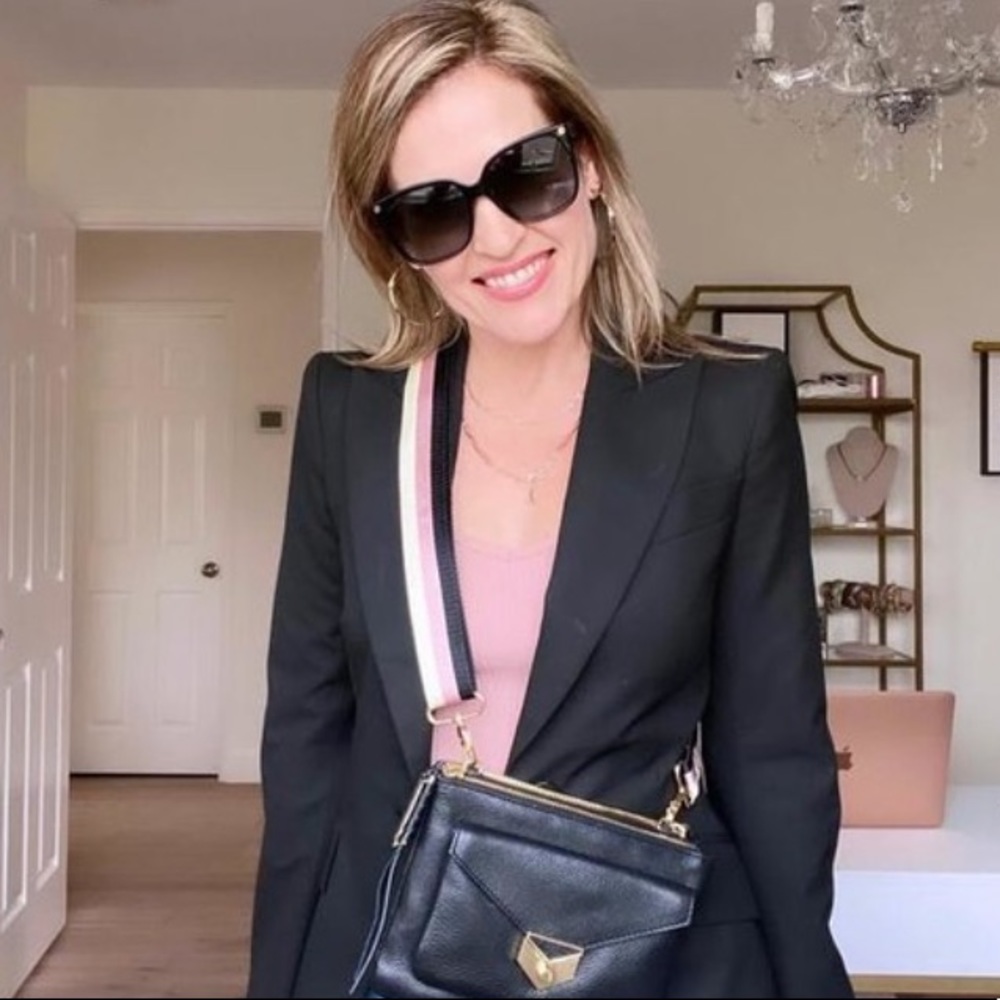 Stella & Dot | Retired Ultra Luxurious Covet Black Leather Crossbody Pur… - Picture 11 of 15